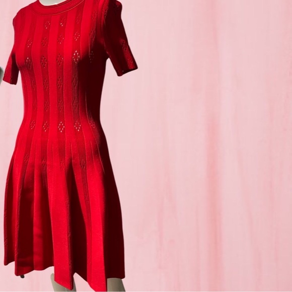 SANDRO RED DRESS SZ 6 - Picture 2 of 6